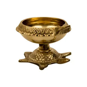 Kuber Tortoise Brass Diya
