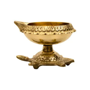Kuber Tortoise Brass Diya