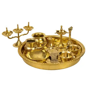 Ashta Mangala Puja Thali Set