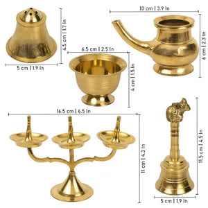 Ashta Mangala Puja Thali Set