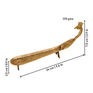 Brass Agarbatti Stand Peacock