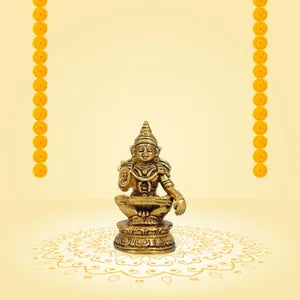 अय्यप्पन पीतल की मूर्ति मंदिर सजावट