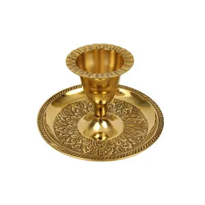 Brass Candle Holder Decorative Set