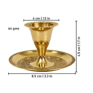 Brass Candle Holder Decorative Set