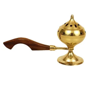Brass Dhoop Stand With Handle
