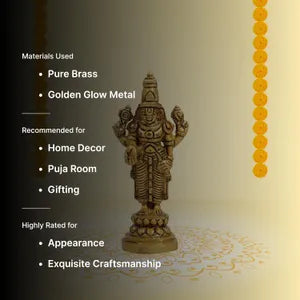 Brass Balaji Perumal Statue