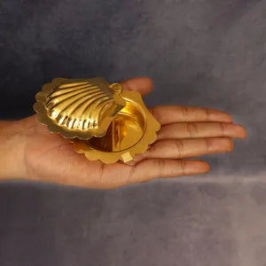 Peacock Design Kumkum Holder small