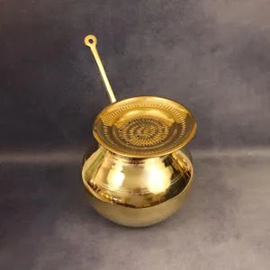 Heavy Weight Brass Pongal Pot Set