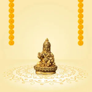 Brass Kubera Temple Idol