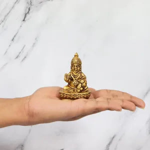 Brass Kubera Temple Idol