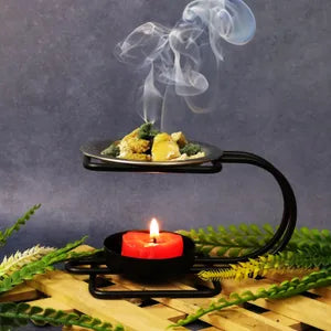 Black Dhoop Incense Stand