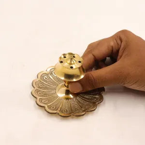 पीतल धूप स्टैंड मोर