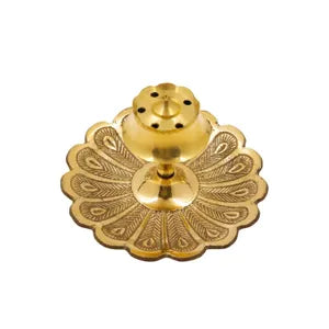 Brass Incense Stand Peacock