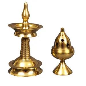 Villakku + Akhand Diya Set