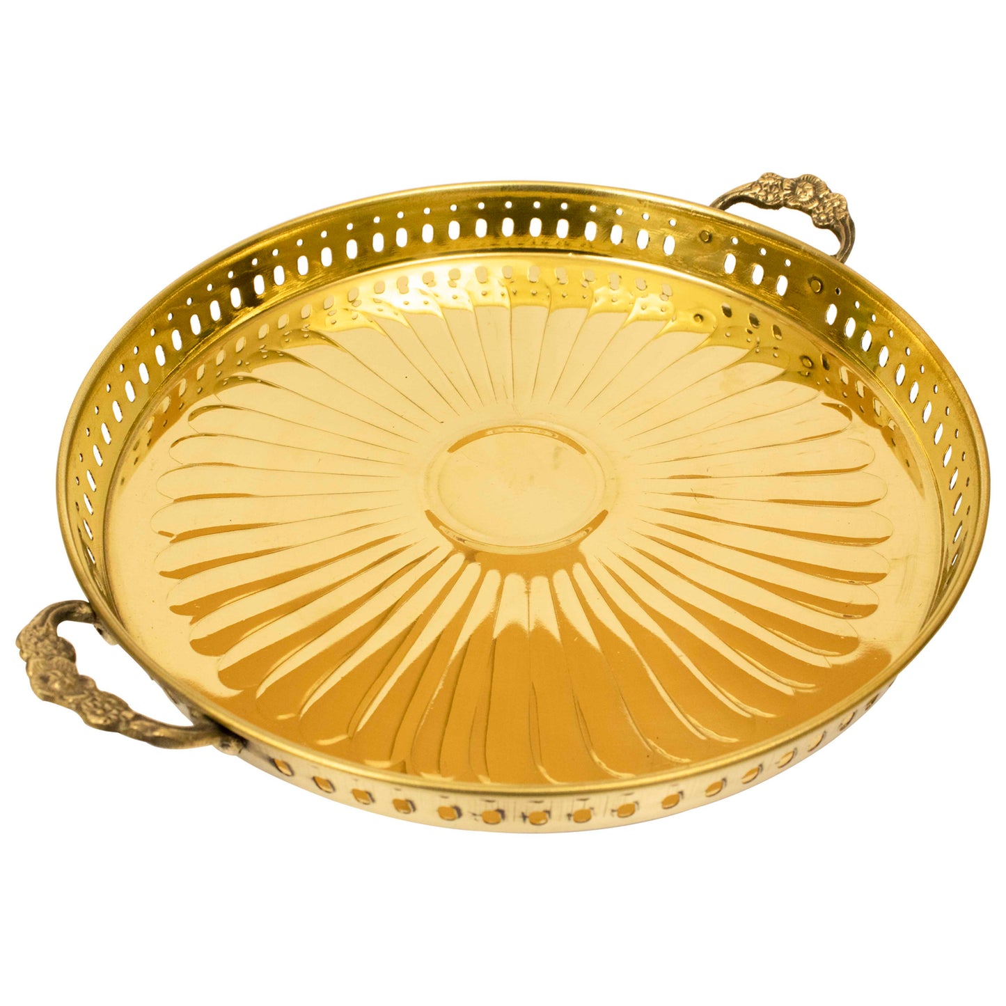 Brass Sequence Plate (Pital Design Thali)