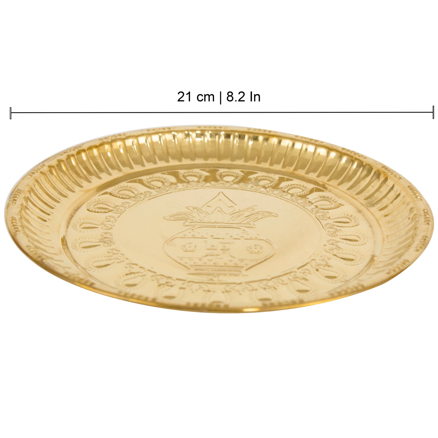 Brass Kumbham Plate (Pital Kalash Design Thali)
