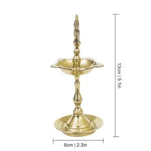 Peacock Handcrafted Brass Diya- KV Annam