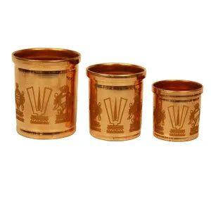 Copper Rice Measuring Set