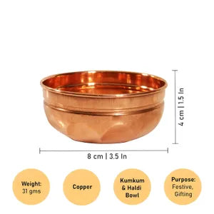 Copper Turmeric Bowl Decorative