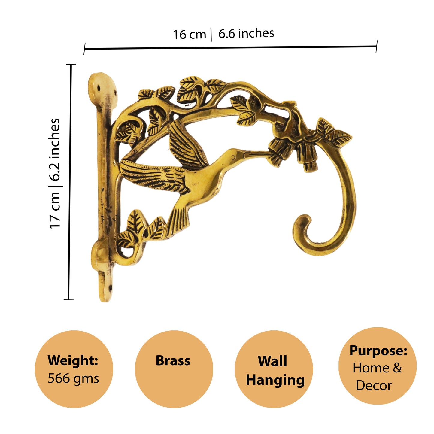 Hanging Wall Bracket-Bird (Pakshi Wall Mount)
