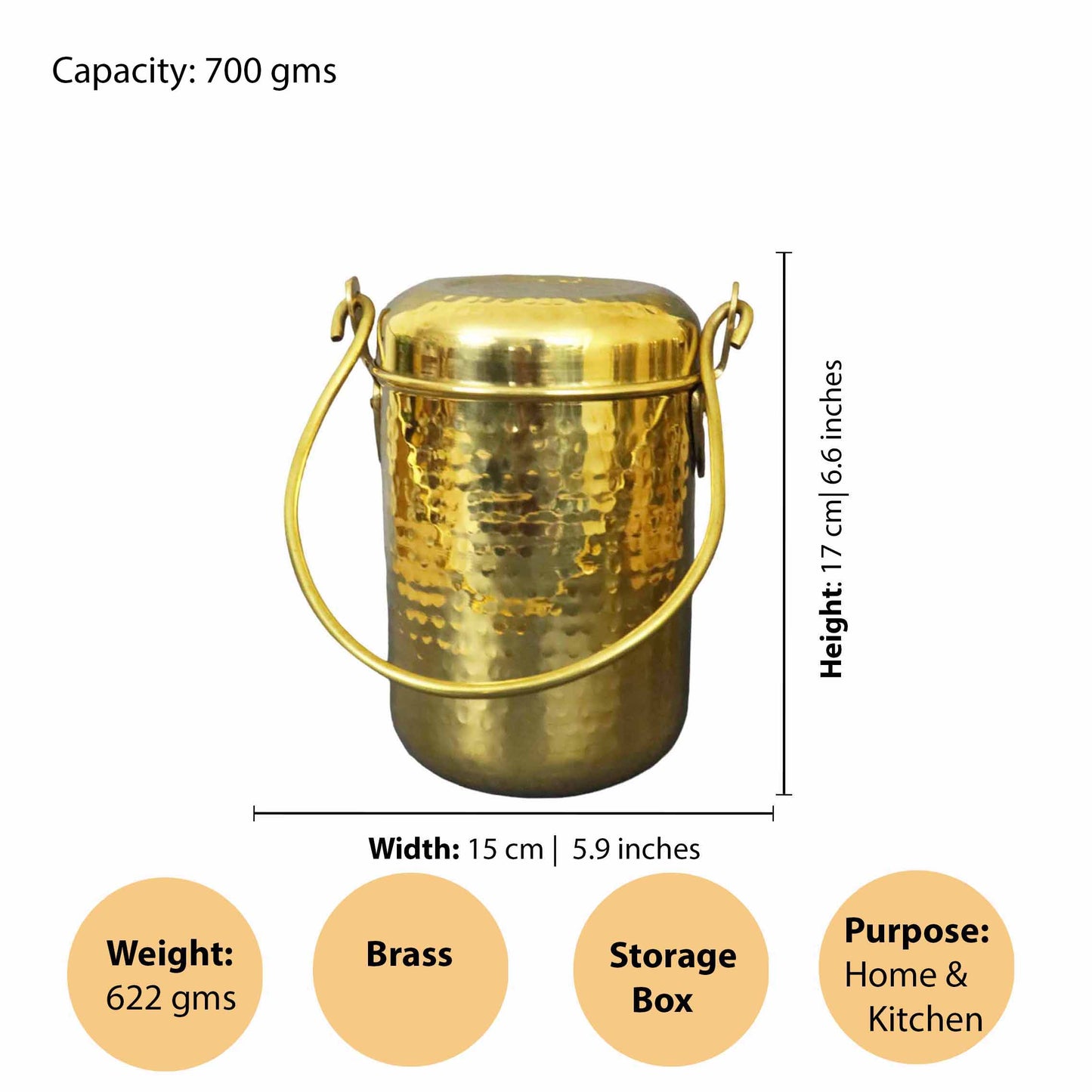 Brass Hammered Thukku