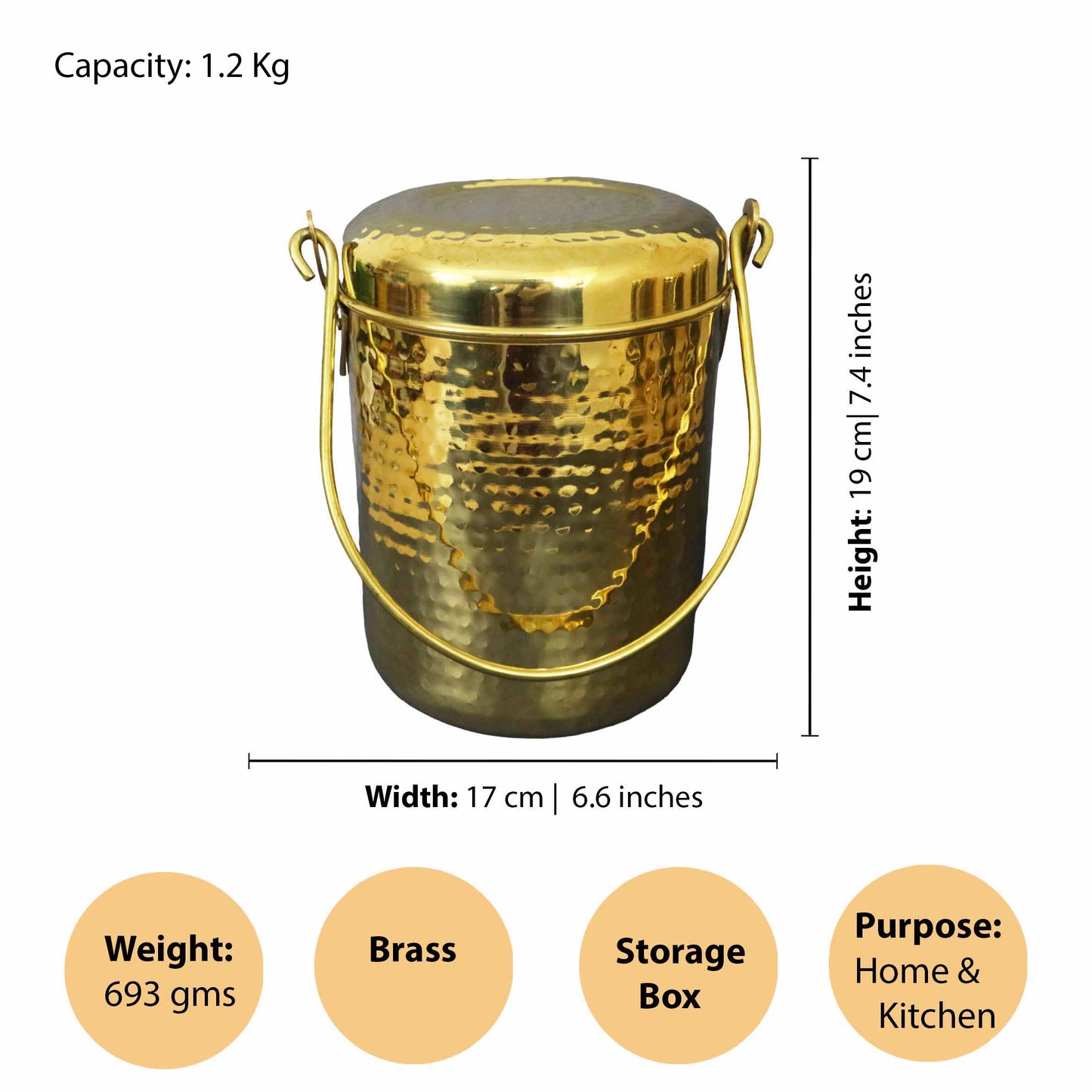 Brass Hammered Thukku