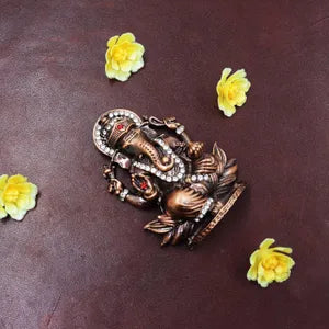 Ganesh Vighanharta Copper Idol