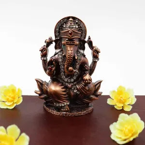 Ganesh Vighanharta Copper Idol
