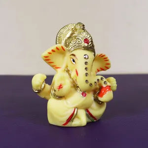 Medium Crown Ganesh Dashboard Idol