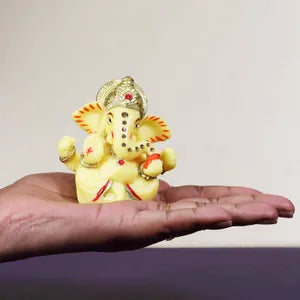 Medium Crown Ganesh Dashboard Idol