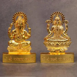 लक्ष्मी गणेश मढ़वाया प्रतिमा