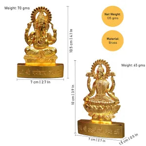 लक्ष्मी गणेश मढ़वाया प्रतिमा