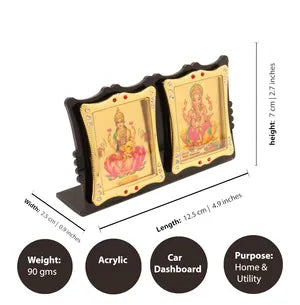 डैशबोर्ड डबल भगवान लक्ष्मी गणेश