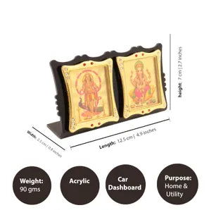 Double God Murugar Ganesh Dashboard Idol