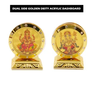 Round Ganesha Car Dashboard Idol