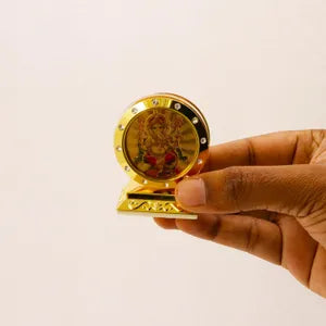 Round Ganesha Car Dashboard Idol