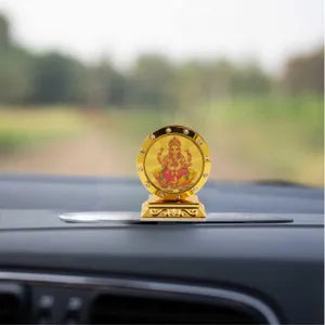 Round Ganesha Car Dashboard Idol