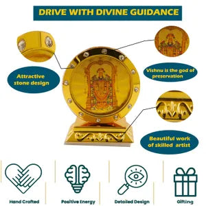 Round Perumal Car Dashboard Idol