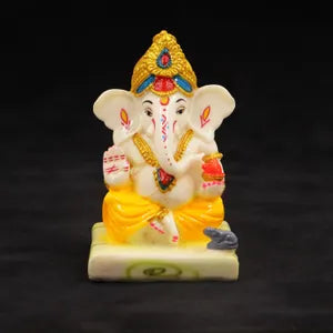 White Premium Resin Ganesha Statue