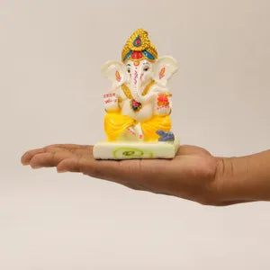 White Premium Resin Ganesha Statue