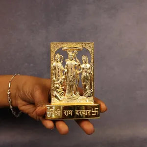 Gold Plated Ram Statue