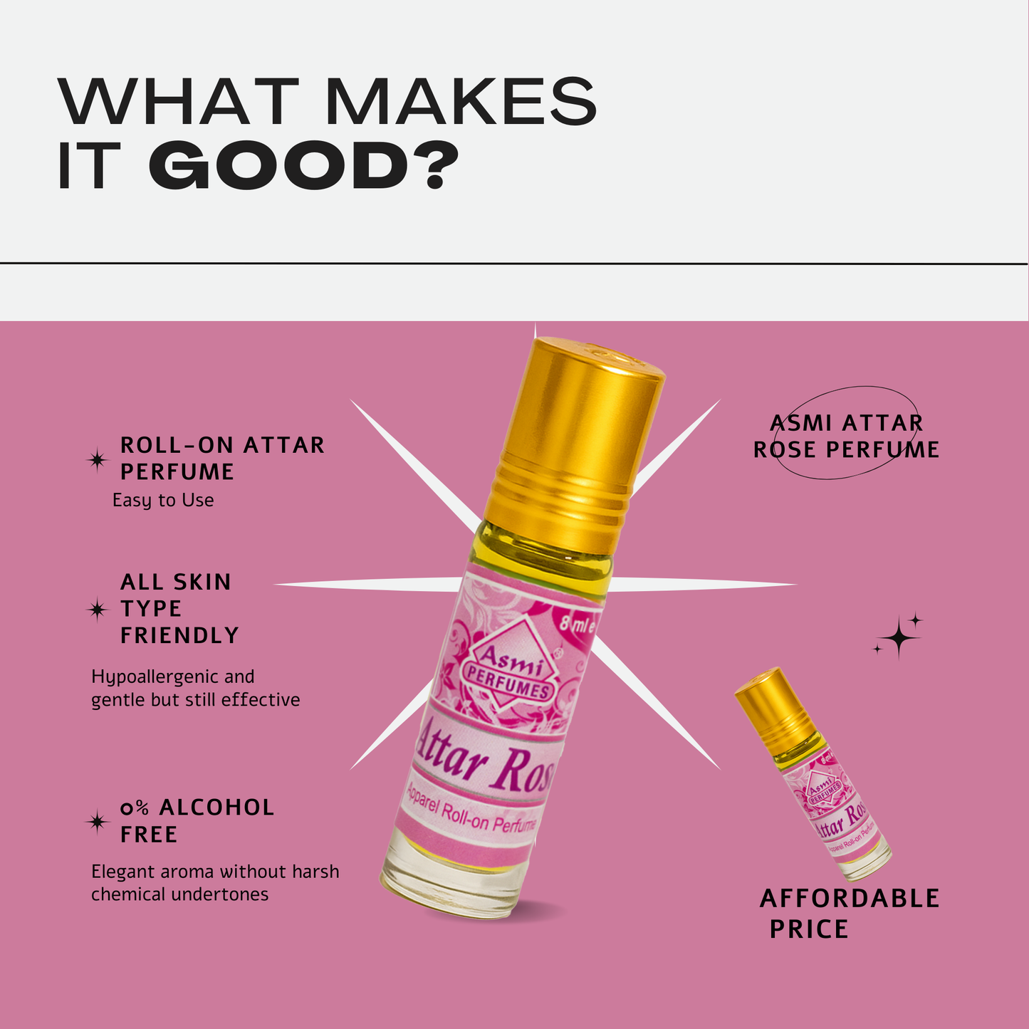 Javadhu Roll on 8 ml Attar Rose