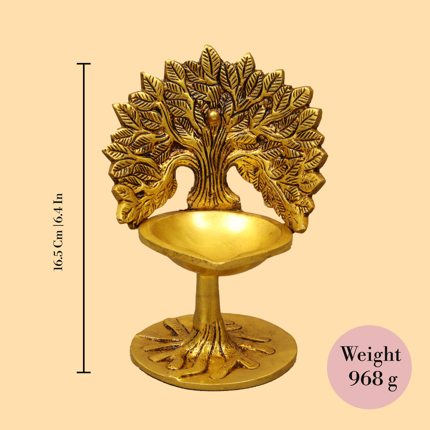Brass Kalpvriksha Tree Diya