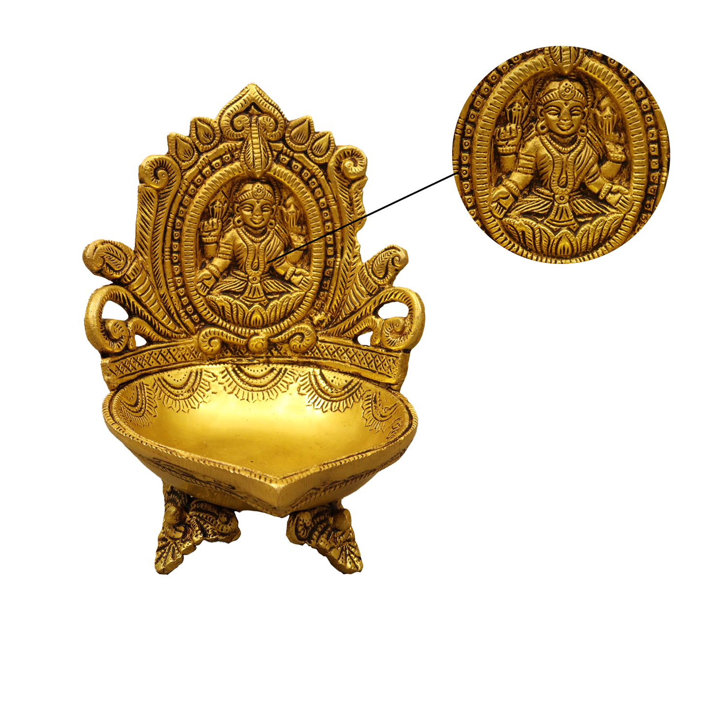 Antique Lakshmi Diya-1.145gm (Pital Prachin Laxmi Deepak)