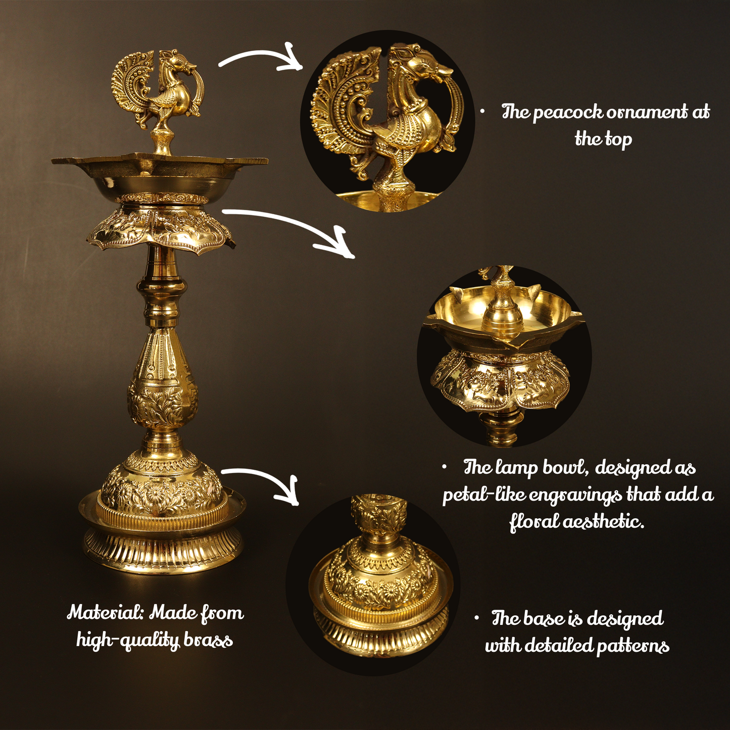 Brass Mahalakshmi Kuthu Vilakku (Pital Maha Laxmi Deepak)