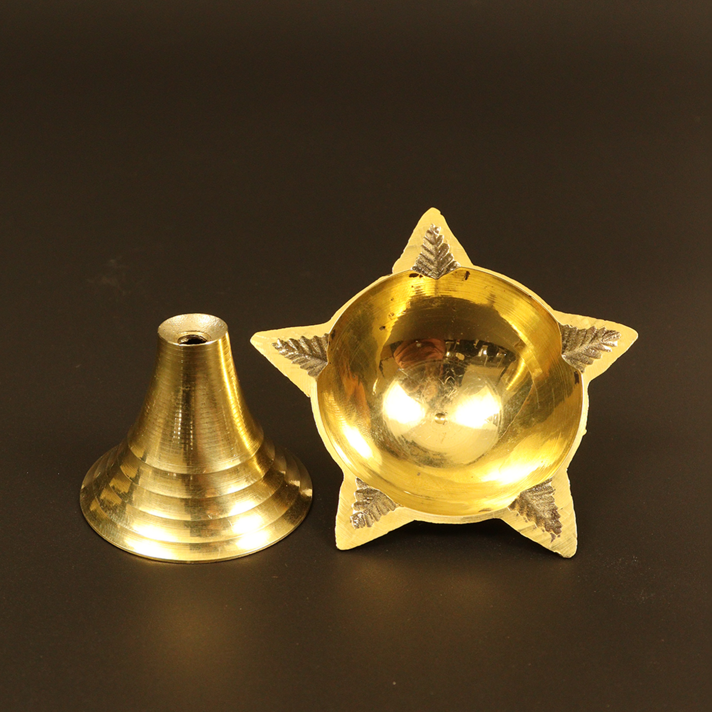 Brass Puna Deep Size-2 (Pital Pune Deepak)