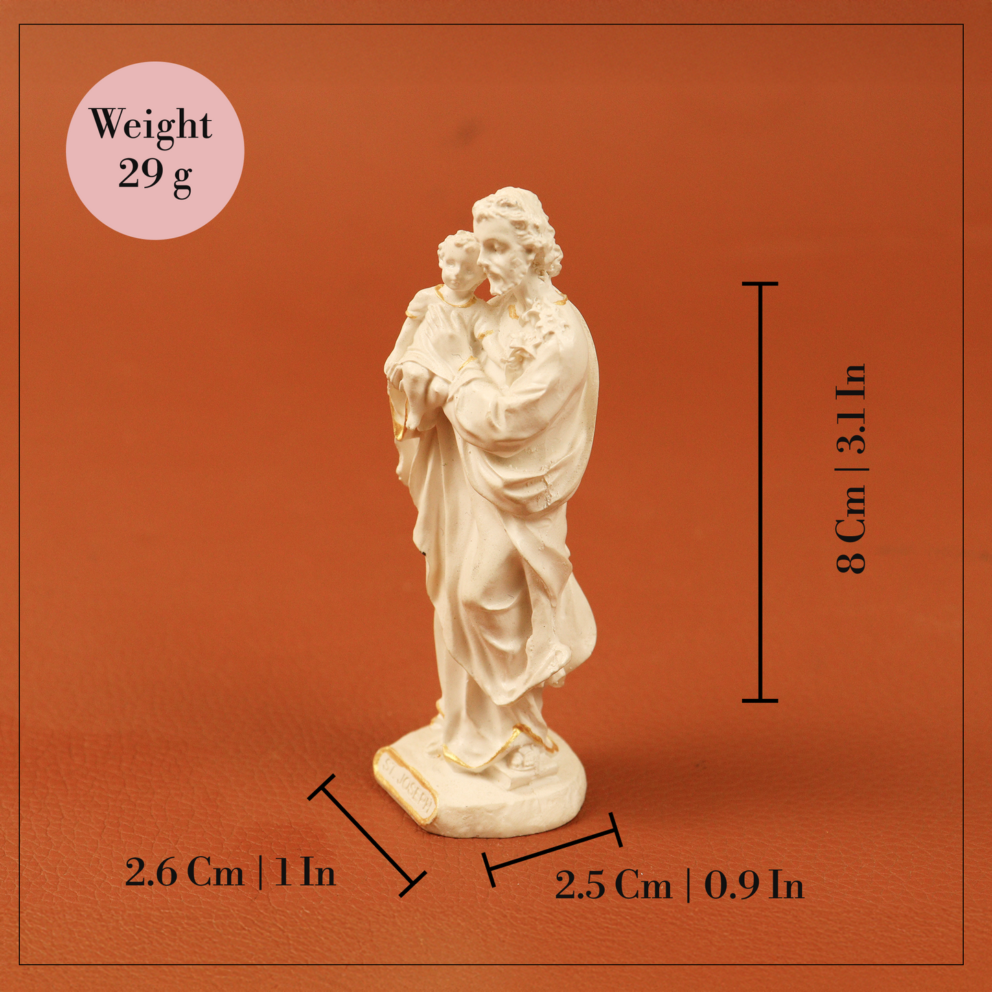 St.Joseph and White Statue (Sant Joseph Safed Murti)