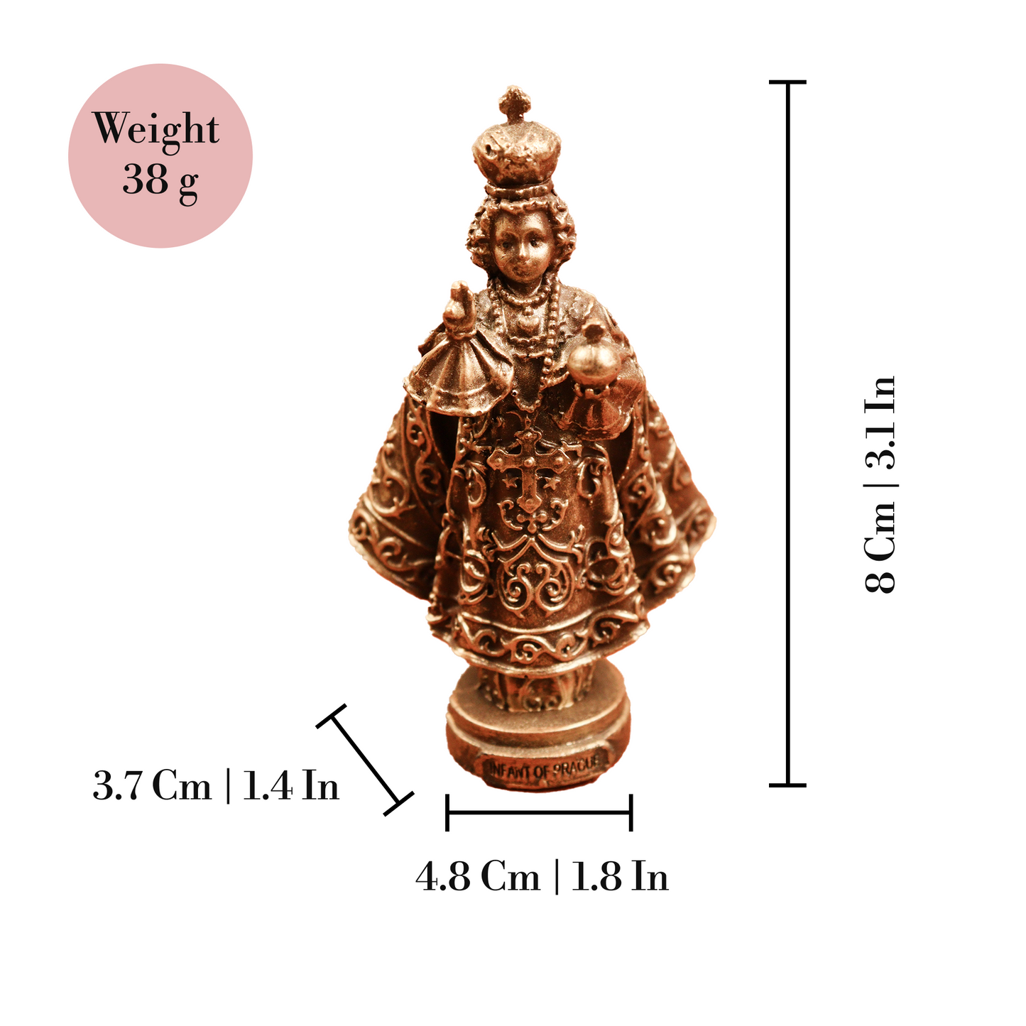 Infant Jesus-3" inch (Bal Yesu)