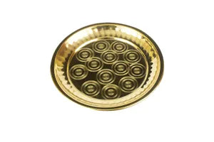 Brass Ring Design Thali for puja