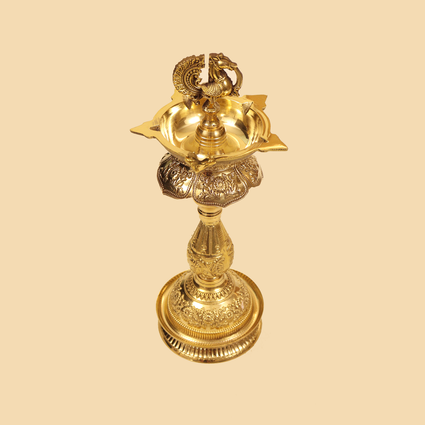 Brass Mahalakshmi Kuthu Vilakku (Pital Maha Laxmi Deepak)